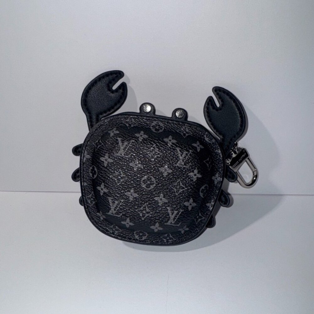 BAG CHARM Key Holder Black CRAB